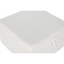 Banqueta Home ESPRIT Blanco Poliéster Madera MDF 60 x 60 x 36 cm