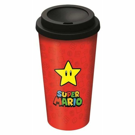 Verre avec Couvercle Super Mario (520 ml)