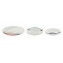 Set de Vajilla Home ESPRIT Azul Verde Porcelana Tropical 18 Piezas 27 x 27 x 2 cm