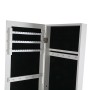 Miroir mural Versa Blanc Miroir Bois MDF Minimaliste 33,5 x 153 x 35,2 cm