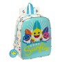 Mochila Infantil Baby Shark Surfing Azul Blanco 22 x 27 x 10 cm