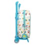 Mochila Escolar con Ruedas Baby Shark Surfing Azul Blanco 22 x 27 x 10 cm