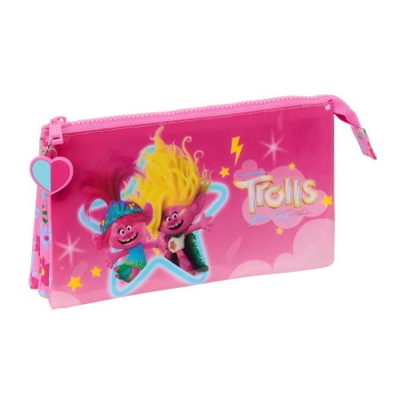 Portatodo Triple Trolls Rosa 22 x 12 x 3 cm