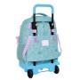 Mochila Escolar con Ruedas Frozen Hello spring Azul 33 X 45 X 22 cm