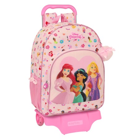 Cartable à roulettes Princesses Disney Summer adventures Rose 33 x 42 x 14 cm