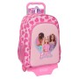 Mochila Escolar con Ruedas Barbie Love Rosa 33 x 42 x 14 cm