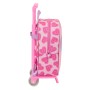 Mochila Escolar con Ruedas Barbie Love Rosa 22 x 27 x 10 cm