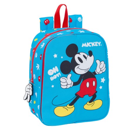 Mochila Infantil Mickey Mouse Clubhouse Fantastic Azul Rojo 22 x 27 x 10 cm