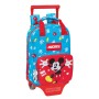 Mochila Escolar con Ruedas Mickey Mouse Clubhouse Fantastic Azul Rojo 20 x 28 x 8 cm