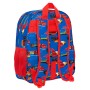 Mochila Escolar Cars Race ready Azul 32 X 38 X 12 cm