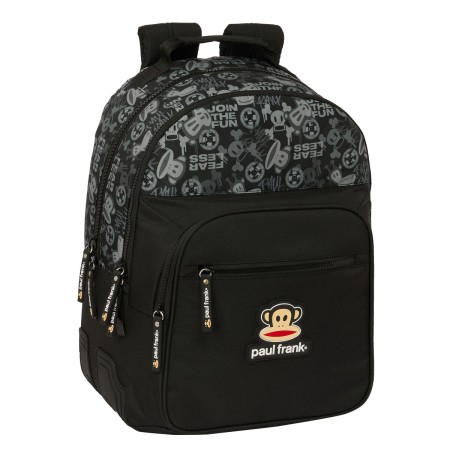 Mochila Escolar Paul Frank Join the fun Negro 32 x 42 x 15 cm