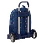 Cartable à roulettes Benetton Cool Blue marine 30 x 46 x 14 cm
