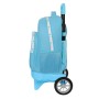 Mochila Escolar con Ruedas Benetton Spring Azul cielo 33 X 45 X 22 cm