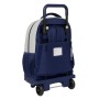 Mochila Escolar con Ruedas Benetton Varsity Gris Azul marino 33 X 45 X 22 cm
