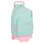 Mochila Escolar con Ruedas BlackFit8 Enjoy Verde 30 x 46 x 14 cm