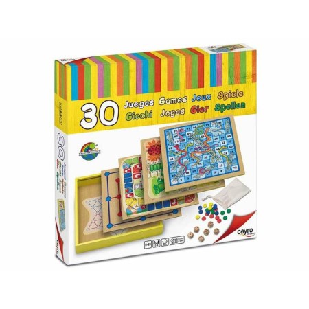 Jeu de société Cayro 30 Games (31 x 31 x 5.5 cm) Bois