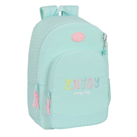 Mochila Escolar BlackFit8 Enjoy Verde 30 x 46 x 14 cm