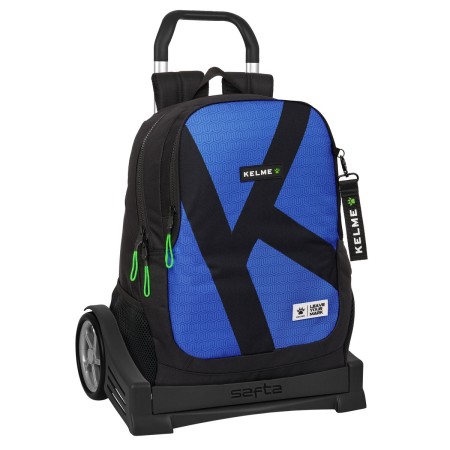 Mochila Escolar con Ruedas Kelme Royal Azul Negro 32 x 44 x 16 cm