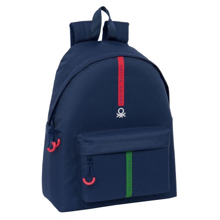 Mochila Escolar Benetton Italy Azul marino 33 x 42 x 15 cm