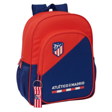 Mochila Escolar Atlético Madrid Azul Rojo 32 X 38 X 12 cm