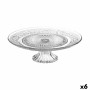 Soporte para Tarta Home Style New Baroc Transparente Ø 33 cm (6 Unidades)