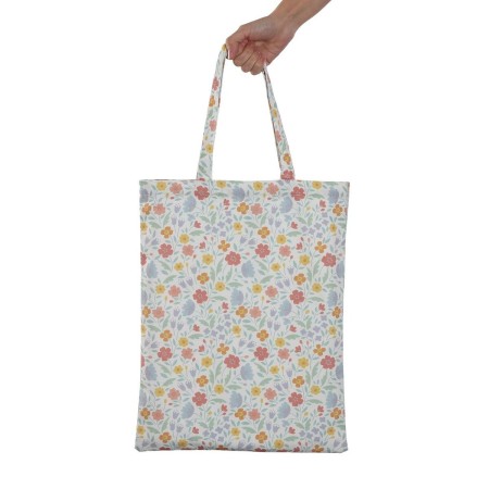 Bolsa de Compras Versa Flandes Flores 36 x 48 x 36 cm