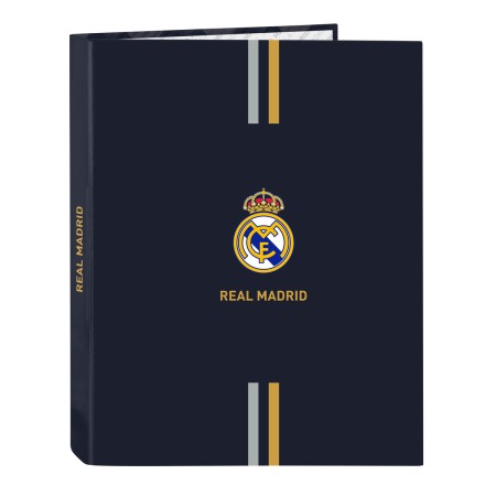 Reliure à anneaux Real Madrid C.F. Blue marine A4 26.5 x 33 x 4 cm
