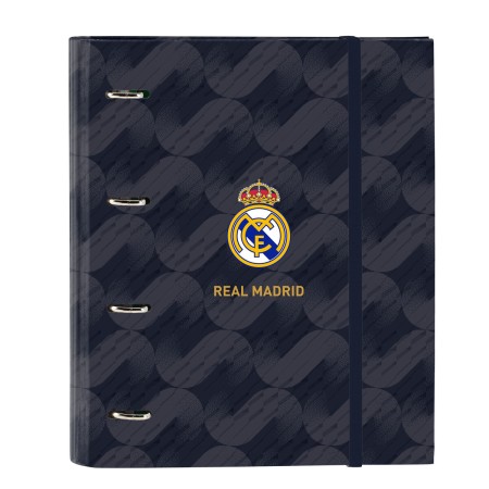 Reliure à anneaux Real Madrid C.F. Blue marine 27 x 32 x 3.5 cm