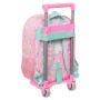 Mochila Escolar con Ruedas Peppa Pig Ice cream Rosa Menta 26 x 34 x 11 cm