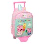 Mochila Escolar con Ruedas Peppa Pig Ice cream Verde Rosa 22 x 27 x 10 cm