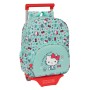 Mochila Escolar con Ruedas Hello Kitty Sea lovers Turquesa 26 x 34 x 11 cm