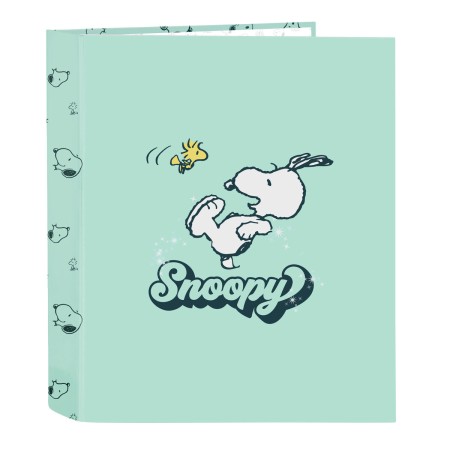 Reliure à anneaux Snoopy Groovy Vert A4 27 x 33 x 6 cm
