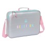 Cartable d'école Benetton Silver Rembourré Argenté 38 x 28 x 6 cm