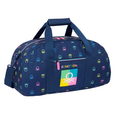 Sac de sport Benetton Cool Blue marine 50 x 26 x 20 cm