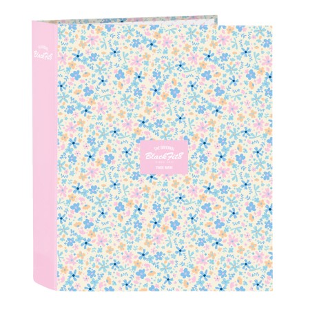 Carpeta de anillas BlackFit8 Blossom Multicolor A4 27 x 33 x 6 cm