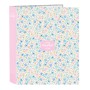 Carpeta de anillas BlackFit8 Blossom Multicolor A4 27 x 33 x 6 cm