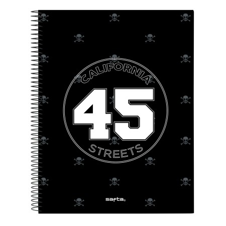 Carnet Safta California Noir A4 120 Volets