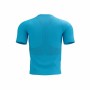 T-shirt à manches courtes unisex Compressport Trail Half-Zip Fitted SS Bleu ciel