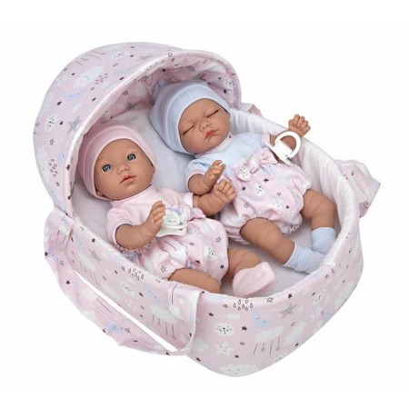 Bébé poupée Arias Elegance Twins 28 cm Panier