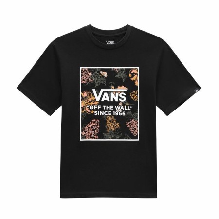 Camiseta de Manga Corta Infantil Vans Box Garden Negro