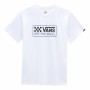 Camiseta de Manga Corta Hombre Vans Wrecked Angle Blanco Hombre