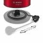 Bouilloire BOSCH TWK3P424 Rouge Rouge/Noir Acier inoxydable 2400 W 1,7 L