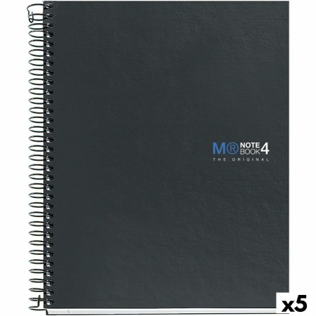 Cuaderno Miquelrius The Original Grafito A5 160 Hojas (5 Unidades)