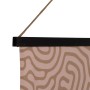 Decoración de Pared Tapiz Cáñamo Madera de abeto Tejido 125 x 1,7 x 160 cm