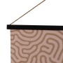 Decoración de Pared Tapiz Cáñamo Madera de abeto Tejido 125 x 1,7 x 160 cm
