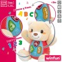 Peluche con Sonido Winfun Oso 16,5 x 18 x 11,5 cm (12 Unidades)