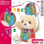 Peluche con Sonido Winfun Oso 16,5 x 18 x 11,5 cm (12 Unidades)