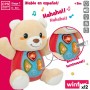 Peluche con Sonido Winfun Oso 16,5 x 18 x 11,5 cm (12 Unidades)