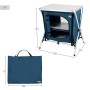 Armario de camping Aktive Plegable Azul 2 Unidades 60 x 67 x 44 cm