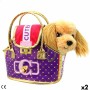 Peluche Funville Cutekins Bolso Perro 25 x 20 x 13 cm (2 Unidades)